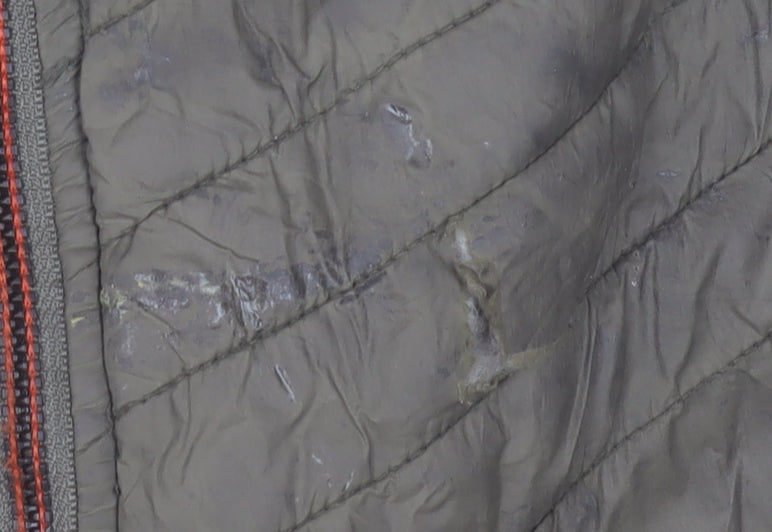 Superdry Men's Green Nylon Quilted Bomber Jacket Size S