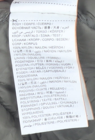 Superdry Men's Green Nylon Quilted Bomber Jacket Size S