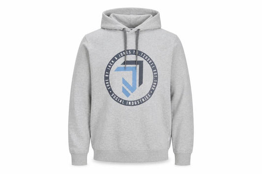 Mens UK M Regular JACK & JONES Grey Pullover Hoodie