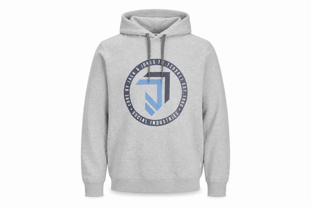 Mens UK M Regular JACK & JONES Grey Pullover Hoodie