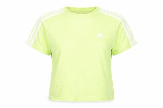 Womens UK Size XS adidas Green 100% Cotton T-Shirt