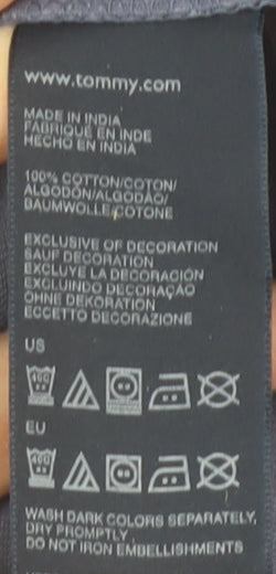 Tommy Hilfiger Men Blue Long Sleeve Cotton T-Shirt Size L