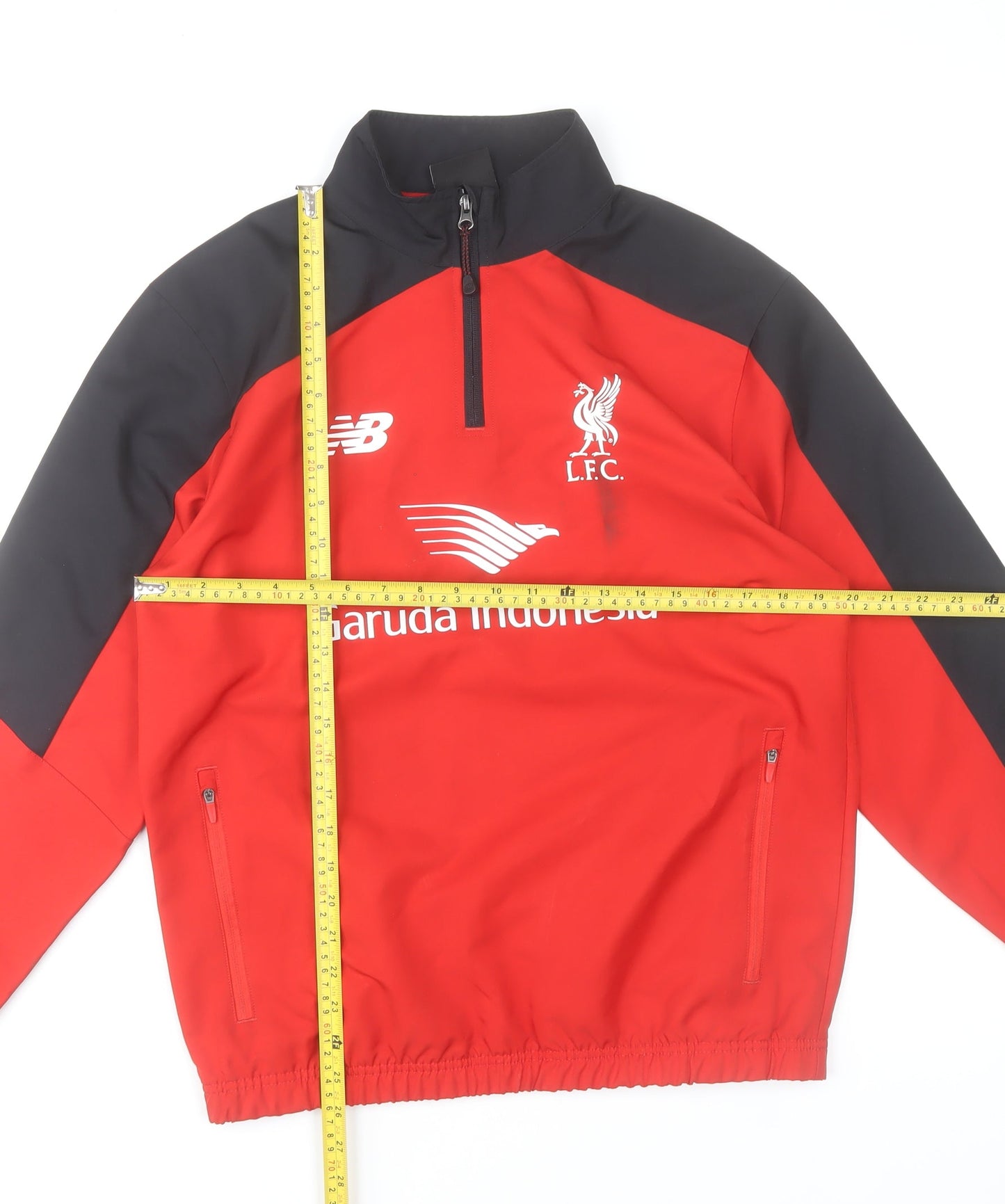 New Balance Men’s Red 1/4 Zip LFC Training Jacket Size S