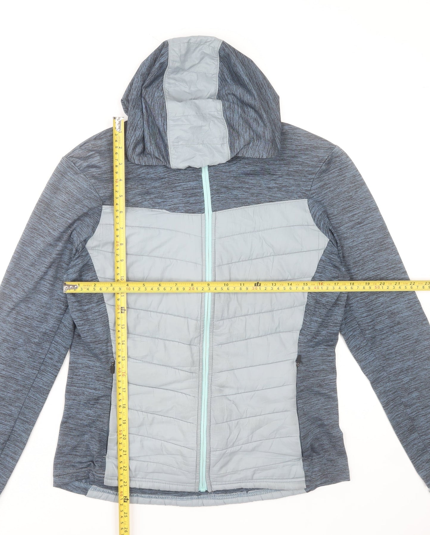 Dare 2B Women's Blue Hooded Puffer Jacket Size 10 Lightweight Outdoor