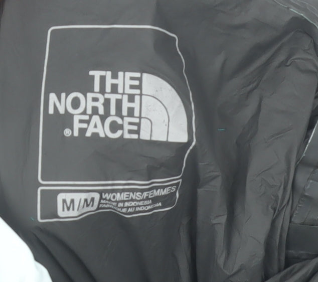 The North Face Womens Blue Waterproof Hooded Rain Jacket Size M