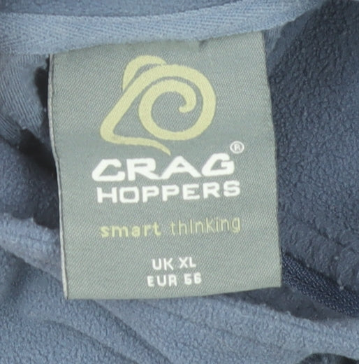 Craghoppers Men Blue XL Fleece 1/2 Zip Pullover Sweatshirt