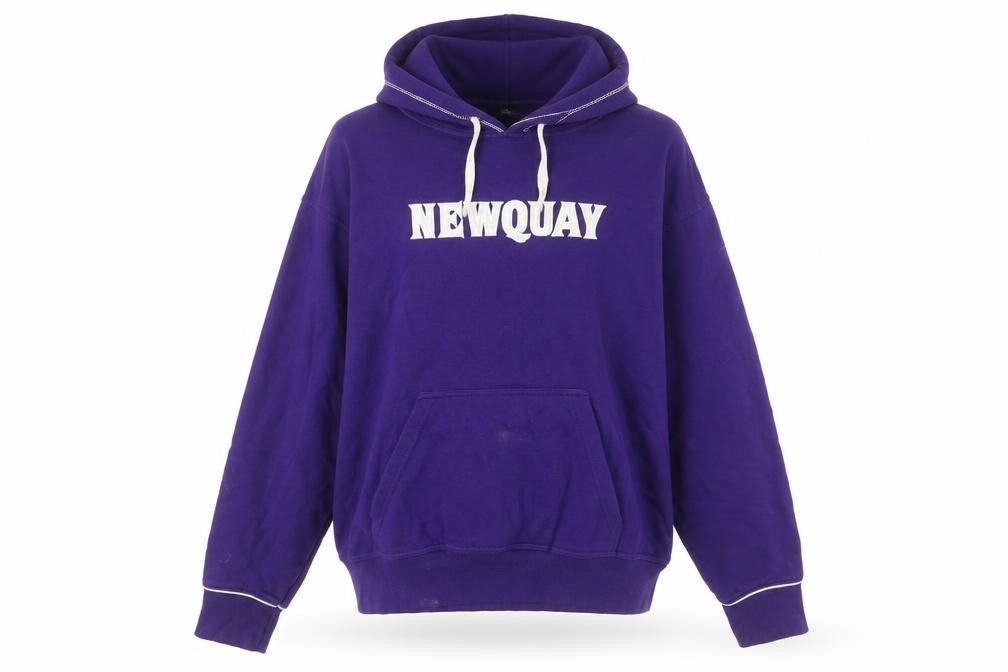 No Worries Women Purple NEWQUAY Lifeguard Pullover Hoodie Size L