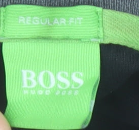 Hugo Boss Men’s Black Full Zip Sweatshirt Regular Fit M