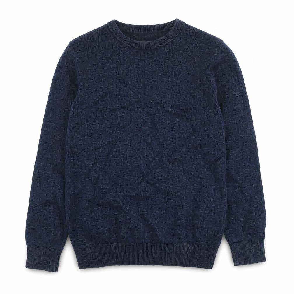 Next Boys Navy Blue Crew Neck Jumper Size 82cm Classic Knit