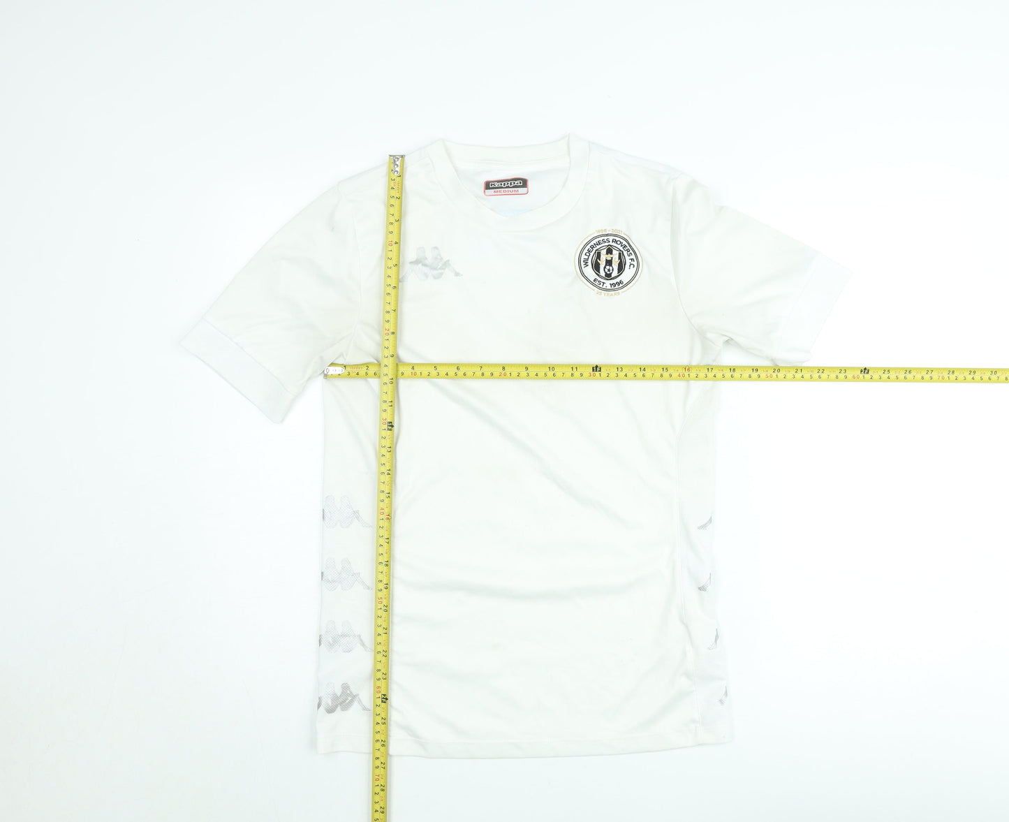 Mens UK Size M Kappa White  Polyester Blend T-Shirt
