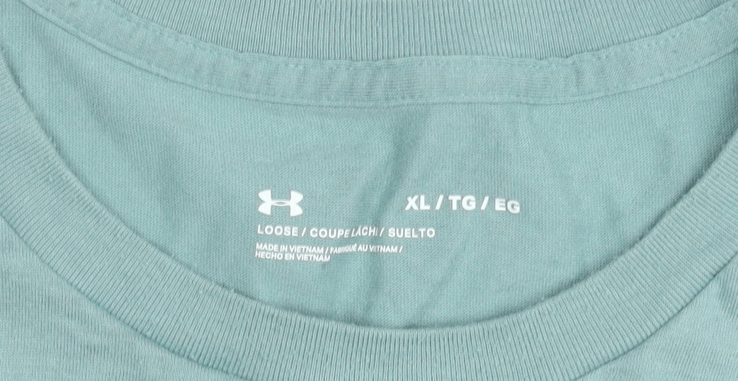 Under Armour Men's Green XL Relaxed Fit Sports Graphic T-Shirt