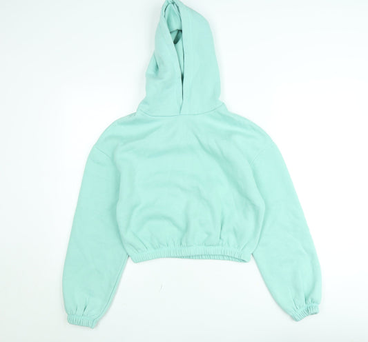 Light & Shade Women’s Green Pullover Hoodie Size M Fleece Lined