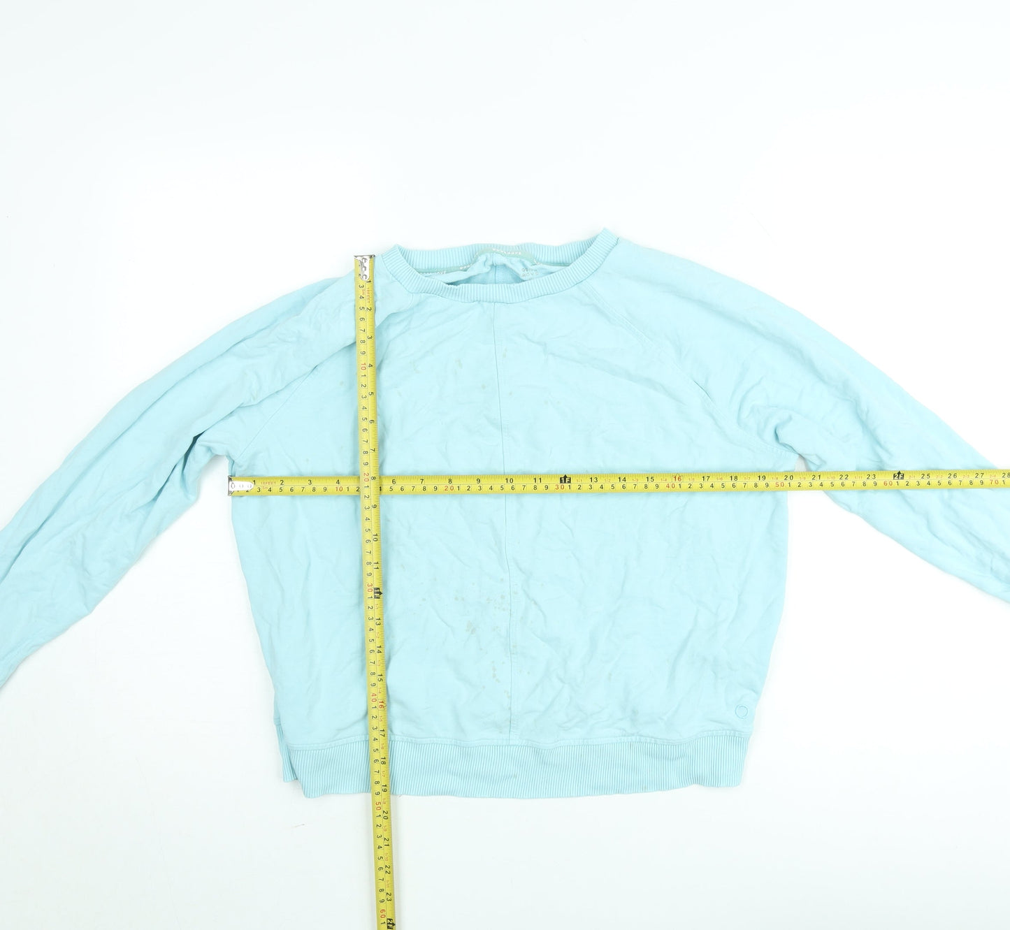 Marks and Spencer Goodmove Women's Blue Cotton Pullover Sweatshirt Size S