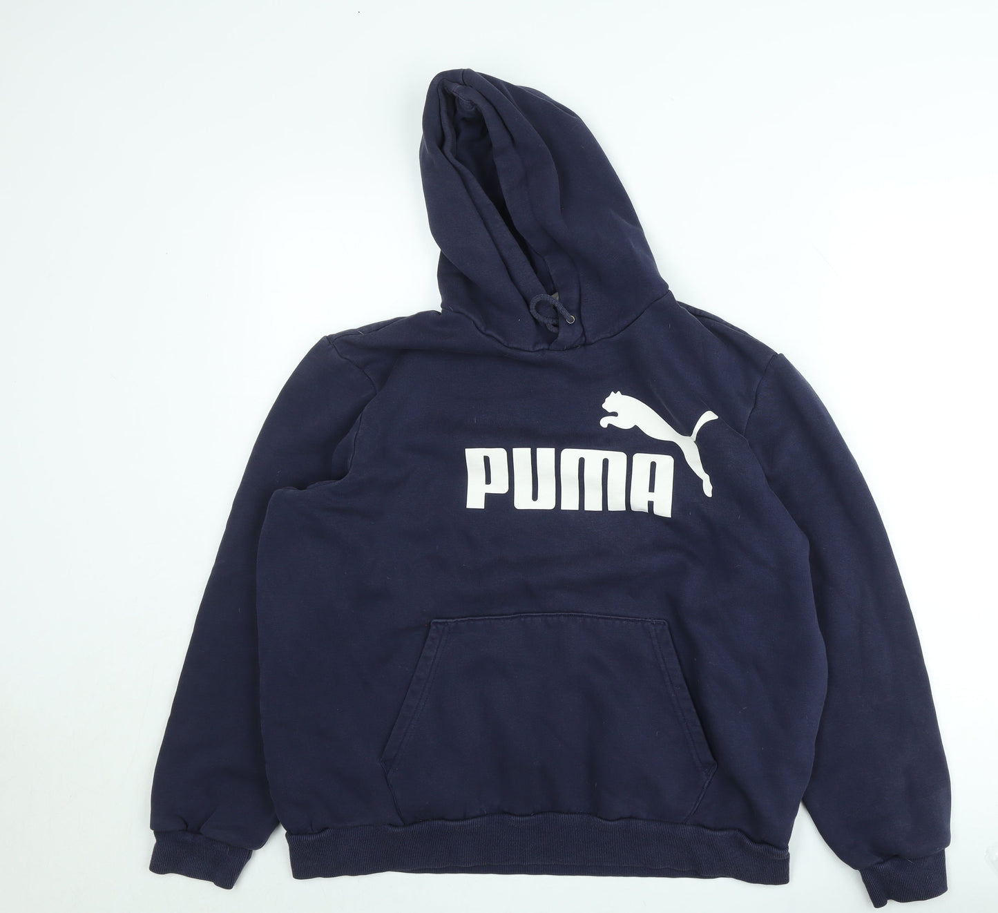 Puma Men's Blue XL Pullover Hoodie Fleece Logo Sportswear