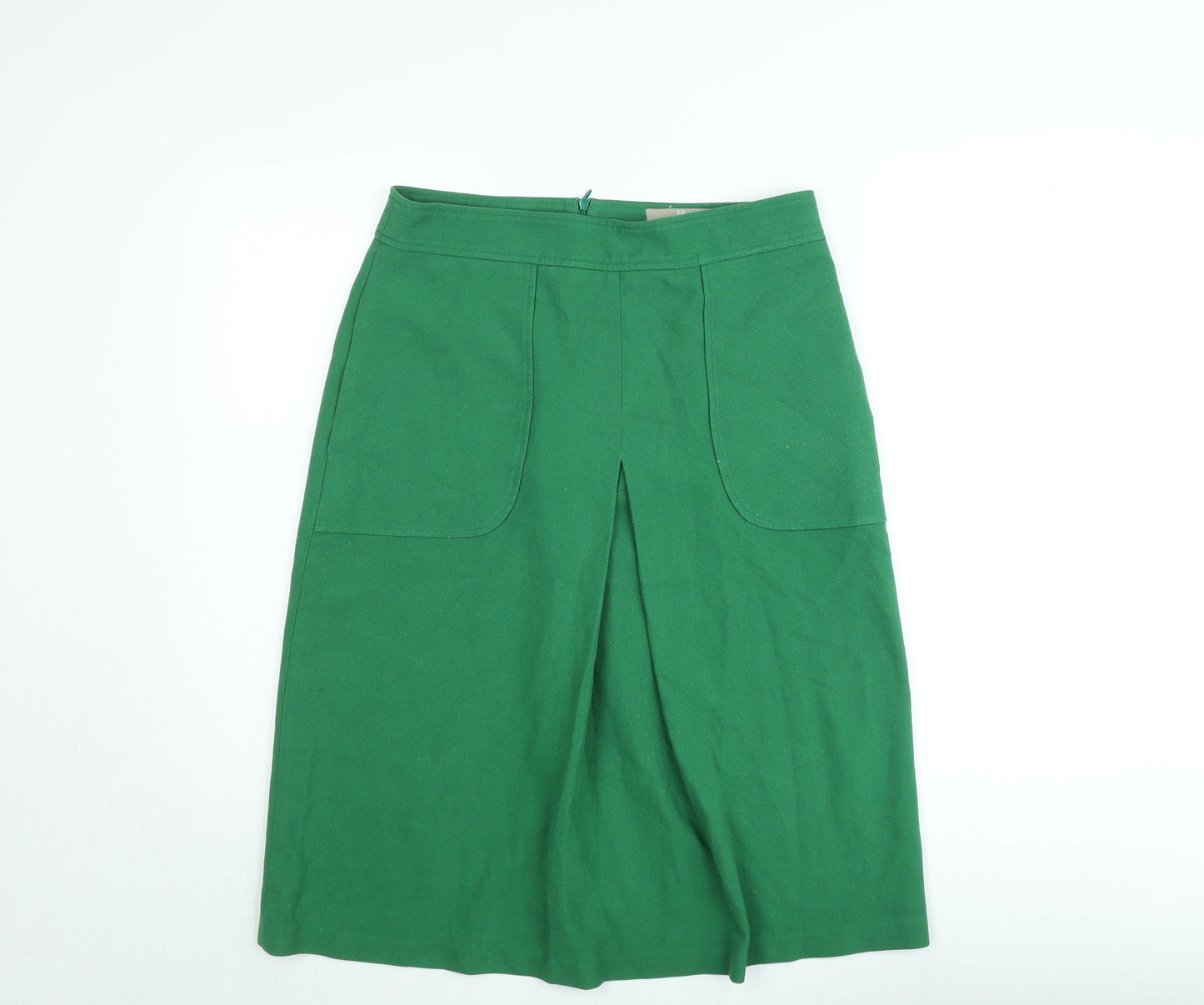 Paul Costelloe Women’s Green Linen Blend A-Line Skirt Size 12