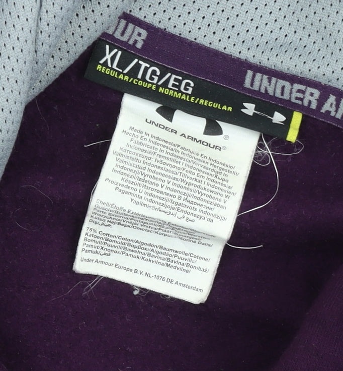 Under Armour Women's Purple Pullover Hoodie XL Regular Fit