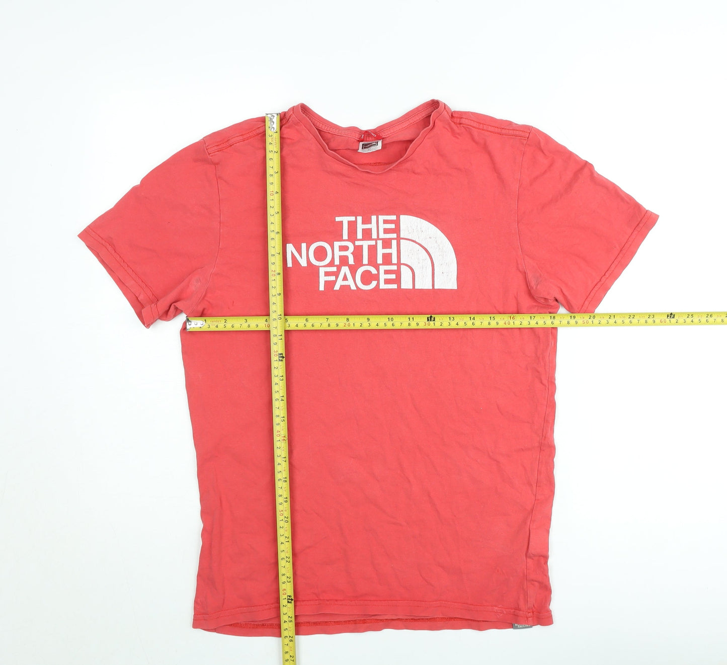 The North Face Men's Red Short Sleeve Crew Neck Cotton T-Shirt S