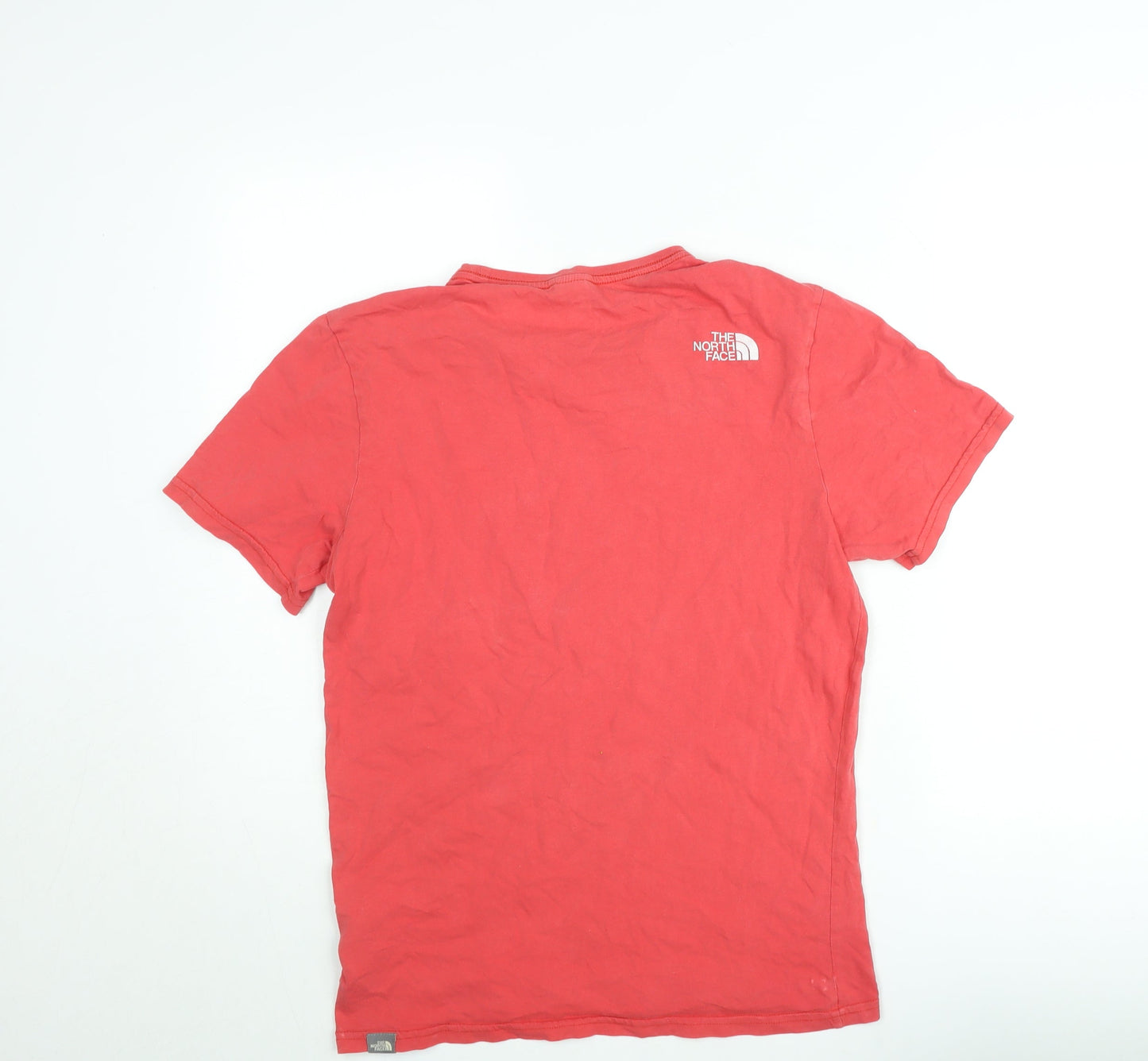 The North Face Men's Red Short Sleeve Crew Neck Cotton T-Shirt S