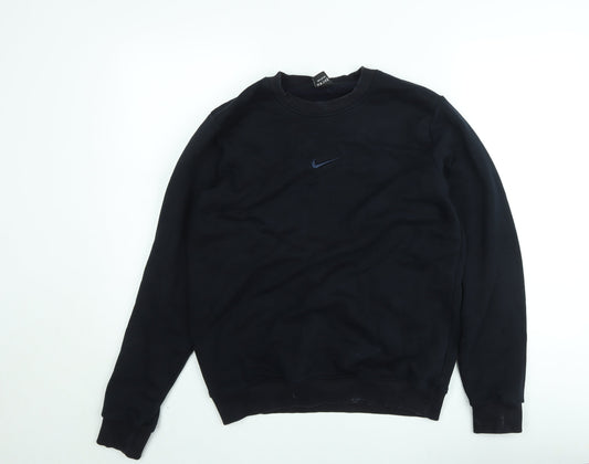 Nike Men's Black L Pullover Sweatshirt Crew Neck Fleece