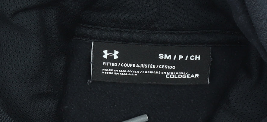 Under Armour Men's Black Small Pullover Hoodie ColdGear Fitted