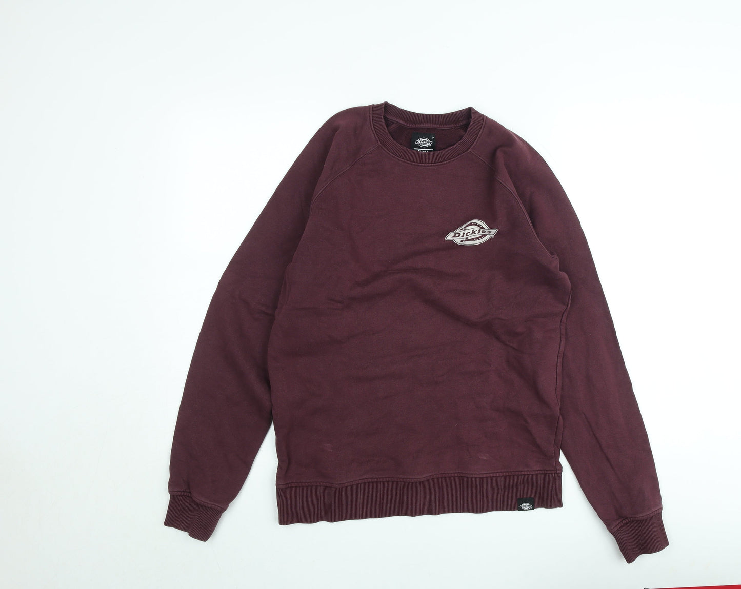 Dickies Men’s Brown Crew Neck Sweatshirt Size S Pullover Fleece
