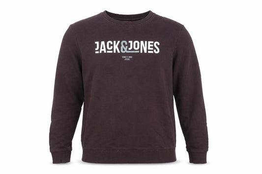 Mens UK M Regular JACK & JONES Brown Pullover Sweatshirt