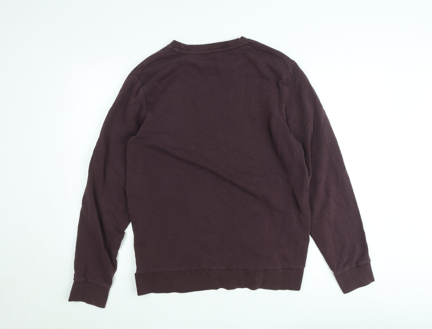 Jack & Jones Men’s Brown Pullover Sweatshirt Size M Crew Neck Core Logo