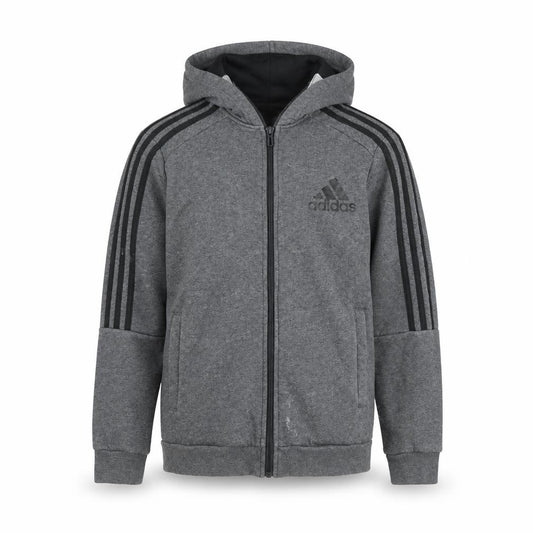 Teens UK 164 Regular adidas Grey Full Zip Hoodie