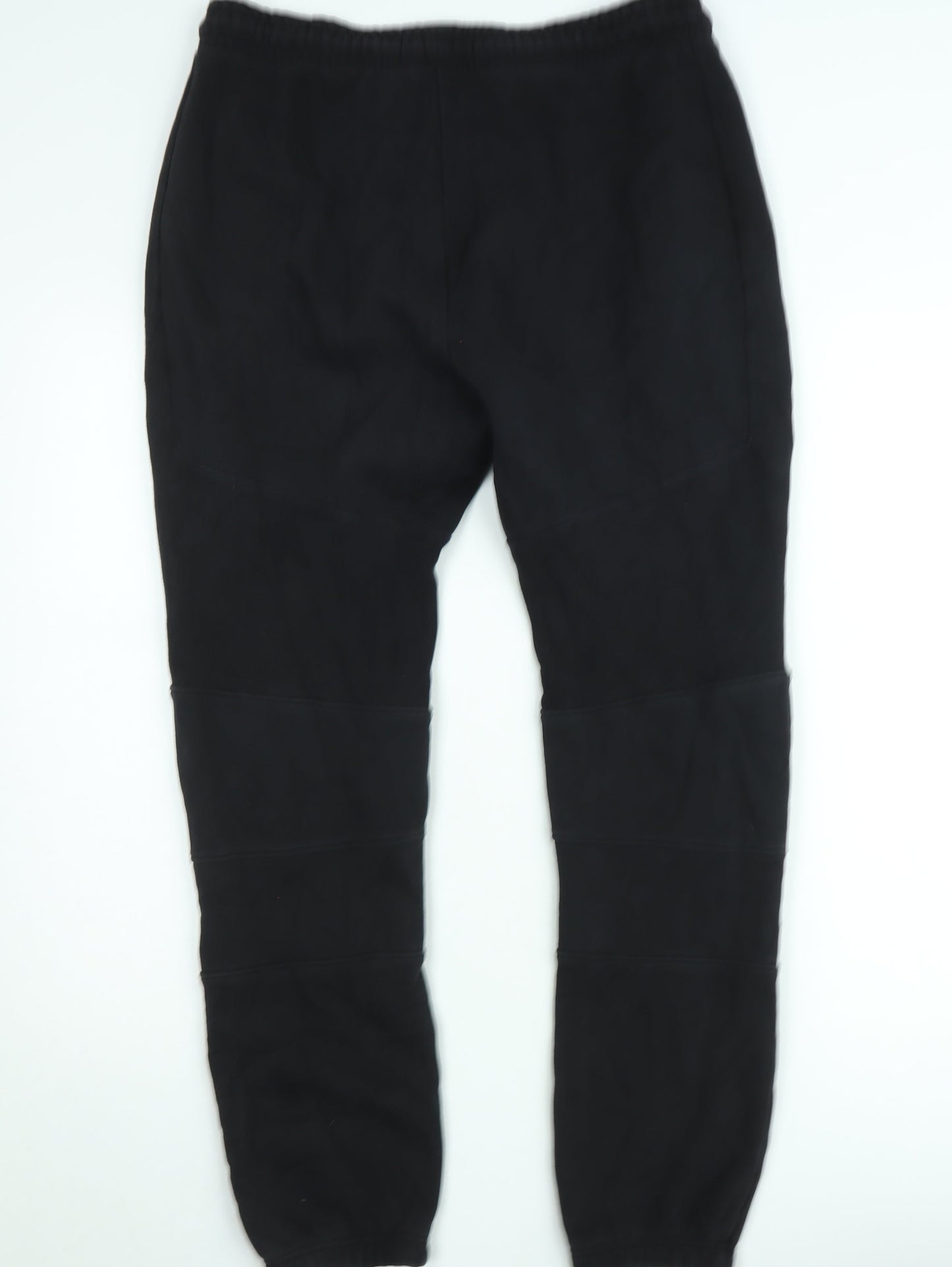 USATH Mens Black Fleece Jogger Trousers Size M Regular Fit Activewear