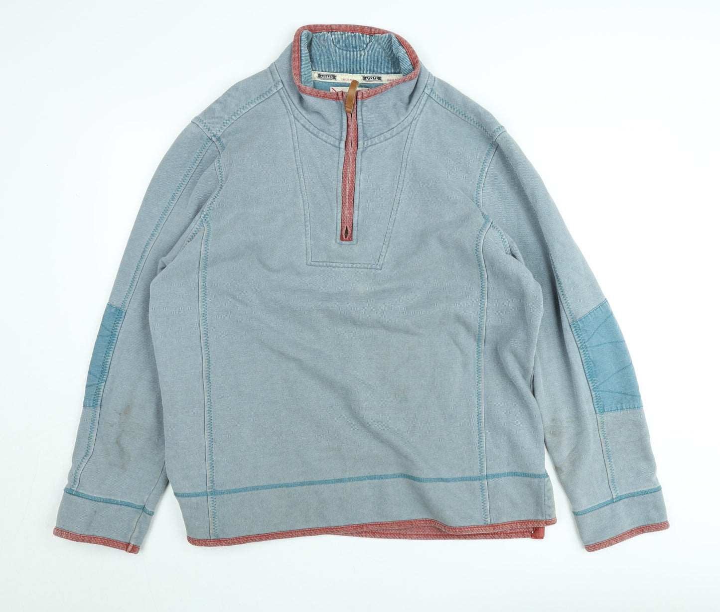 Fat Face Men’s Grey XL 1/4 Zip Airlie Sweatshirt Vintage Outdoor Style