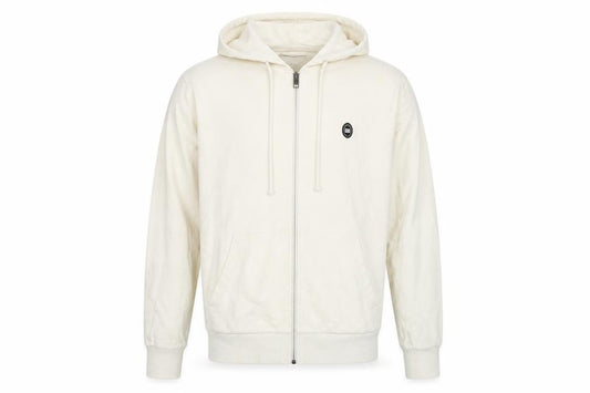 Mens UK M Regular JACK & JONES Beige Full Zip Hoodie