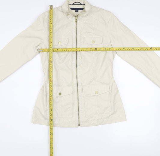 Tommy Hilfiger Women's Beige XS Military Style Jacket