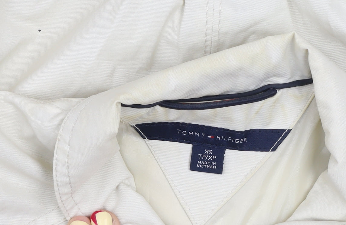 Tommy Hilfiger Women's Beige XS Military Style Jacket