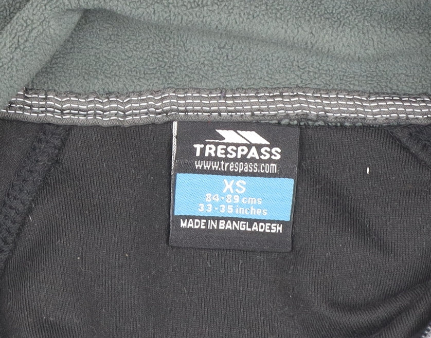 Trespass Men’s Black XS Fleece 1/2 Zip Pullover Sweatshirt