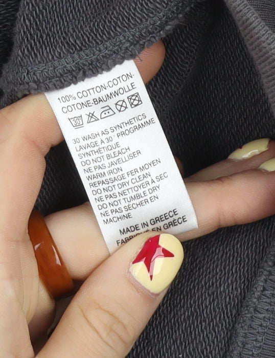 Paul Smith Men's Grey Cotton Hooded Zip Jacket Size S