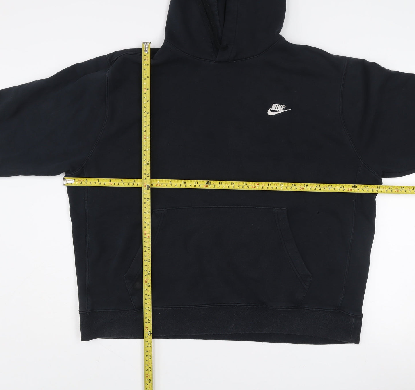 Nike Men's Black XL Pullover Hoodie Regular Fit Fleece Sweatshirt