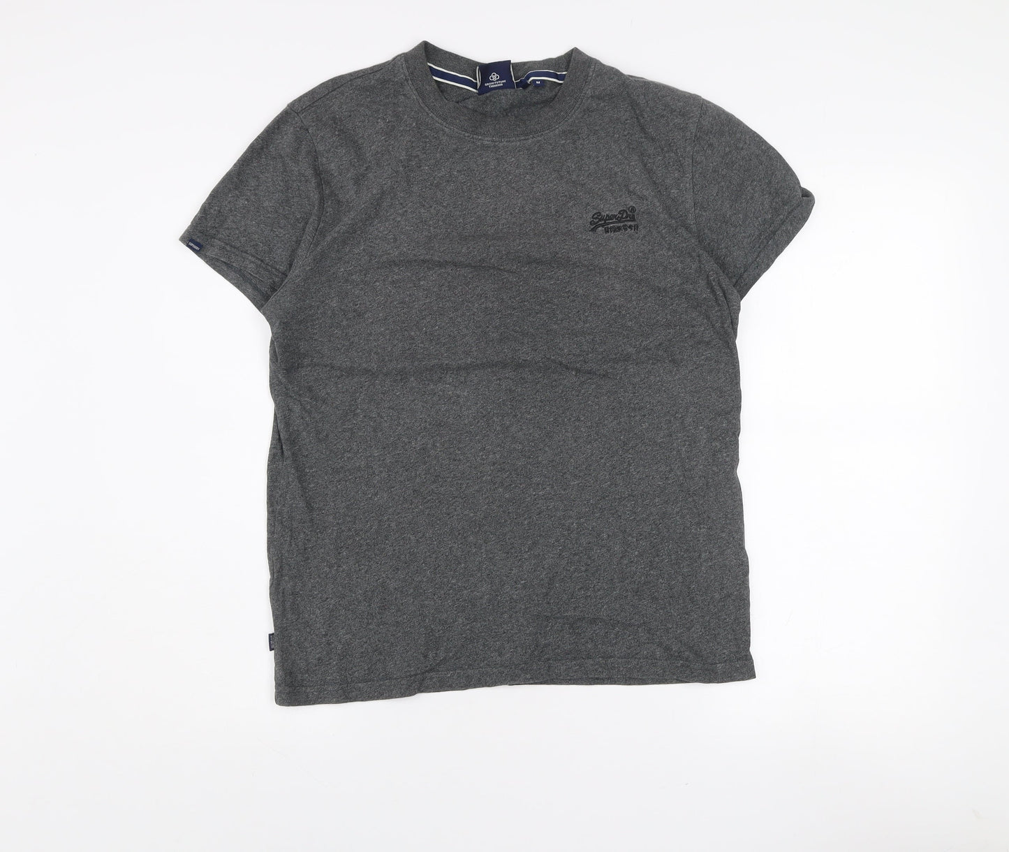 Superdry Men's Grey Organic Cotton Short Sleeve T-Shirt M