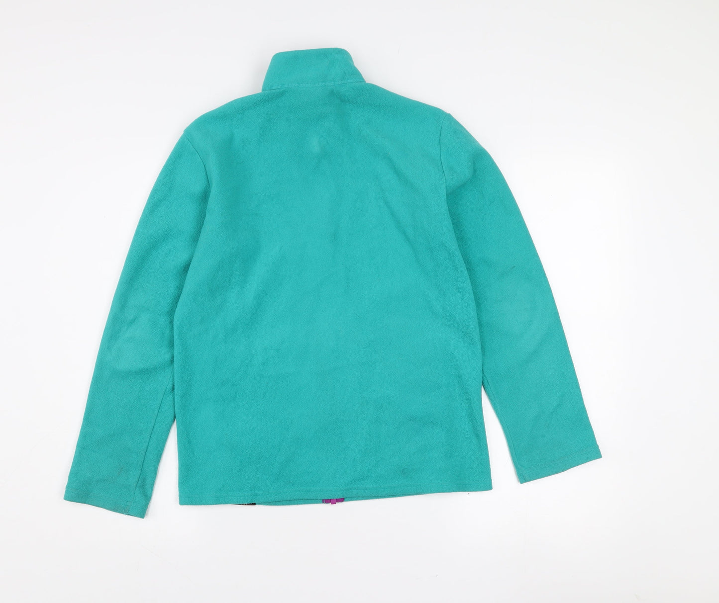 The North Face Teens Green Fleece Full Zip Jacket Size L