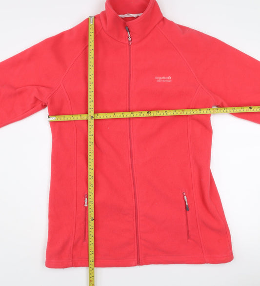 Regatta Womens Red Fleece Full Zip Outdoor Jacket UK 16