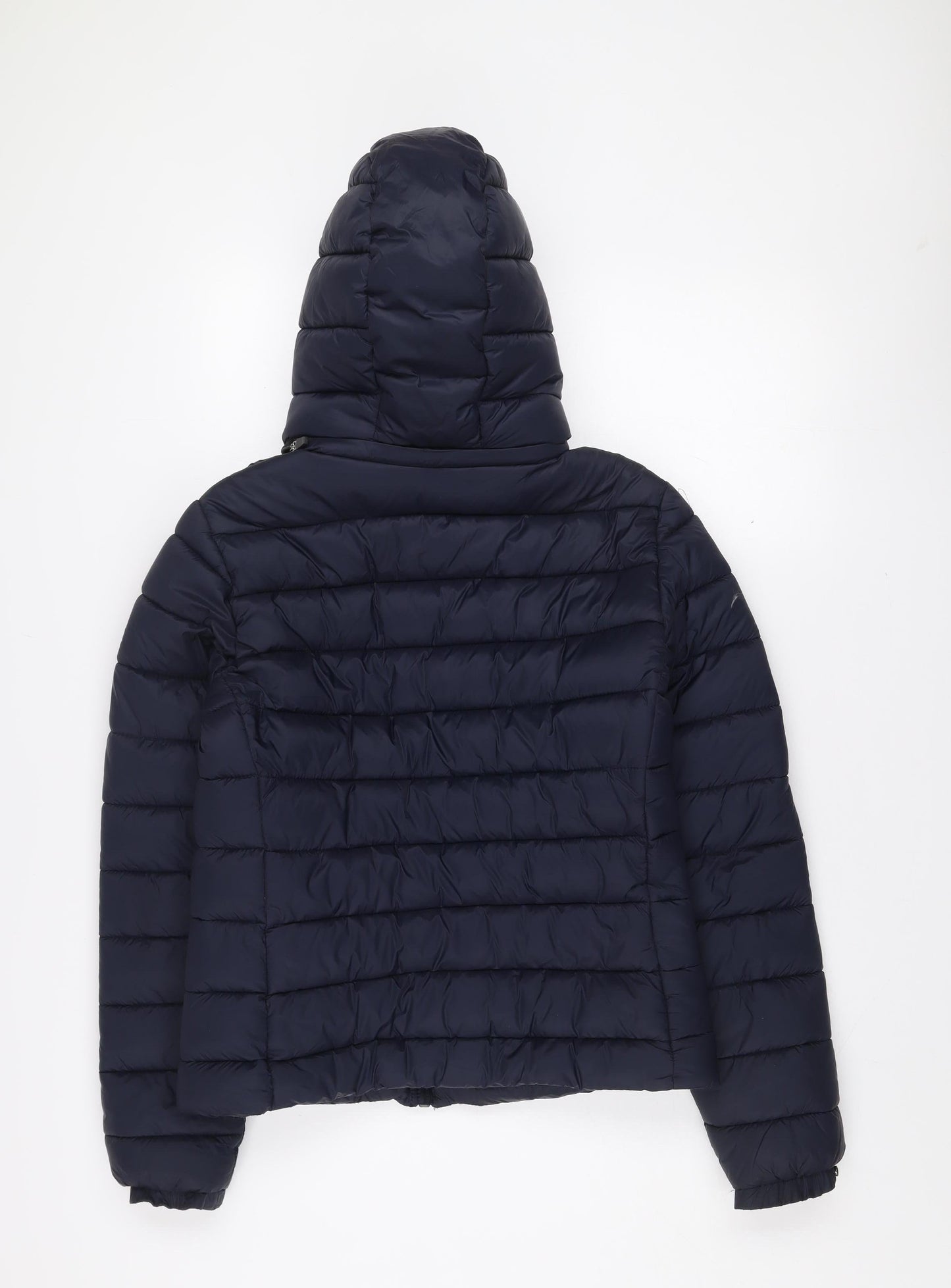 Superdry Women's Blue Size 10 Hooded Puffer Jacket