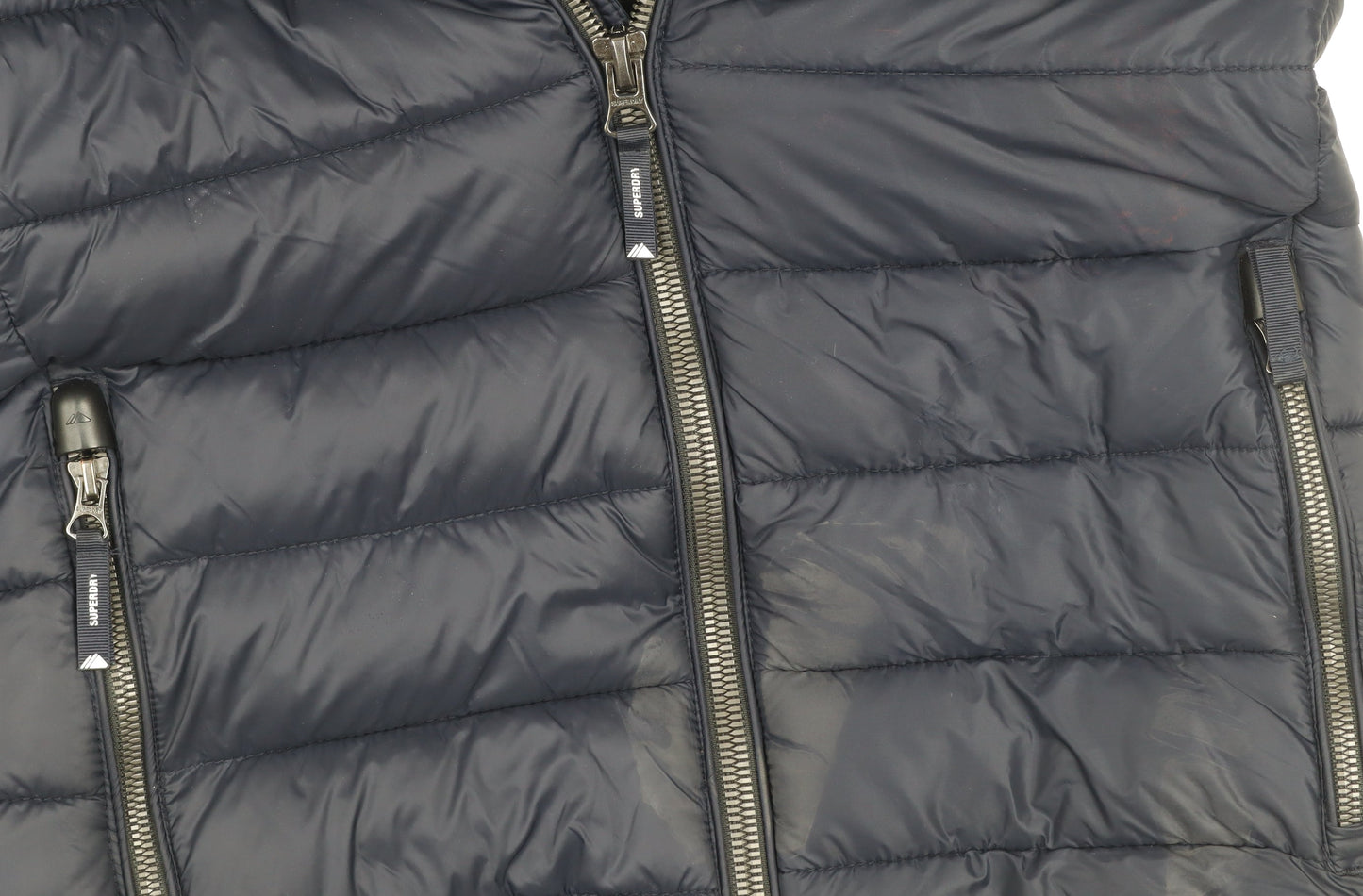 Superdry Women's Blue Size 10 Hooded Puffer Jacket