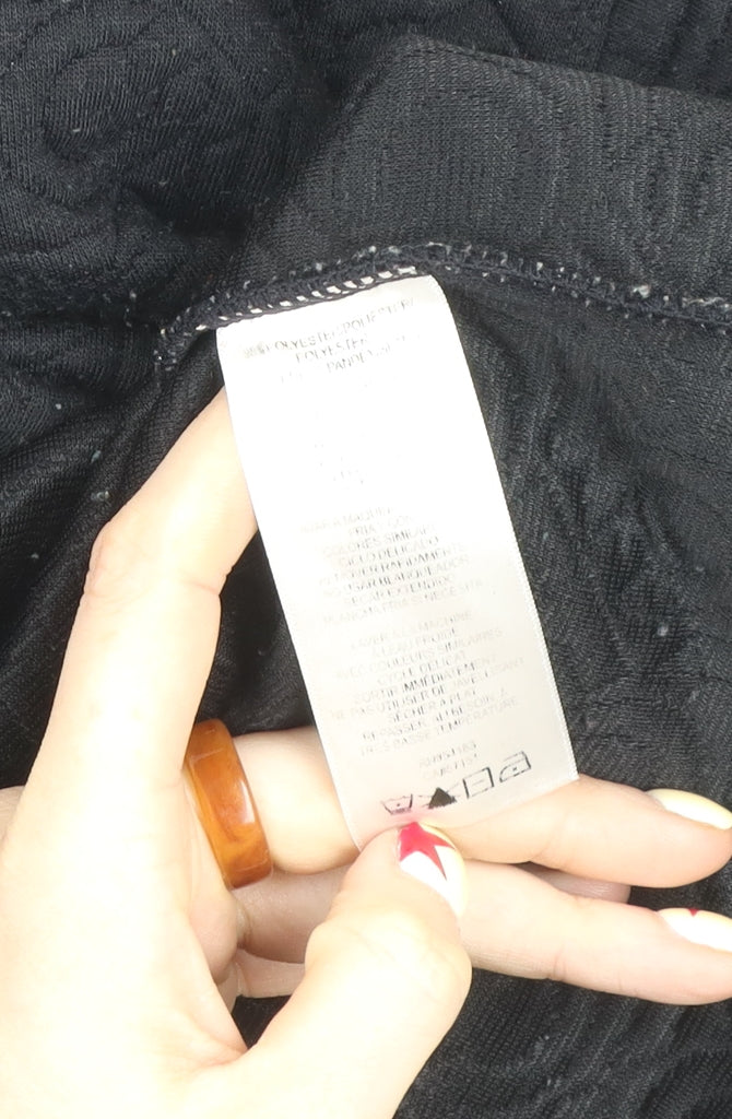 Calvin Klein Performance Women's Black XL 1/4 Zip Textured Sweatshirt