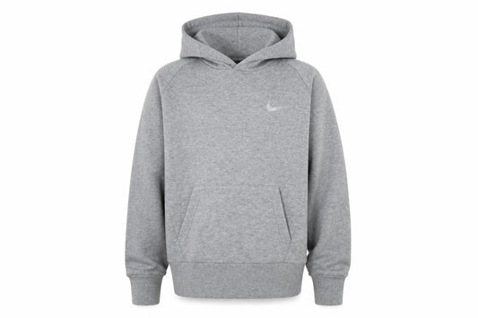 Nike Boys Grey Pullover Hoodie 10-12 Years Cotton Blend Fleece
