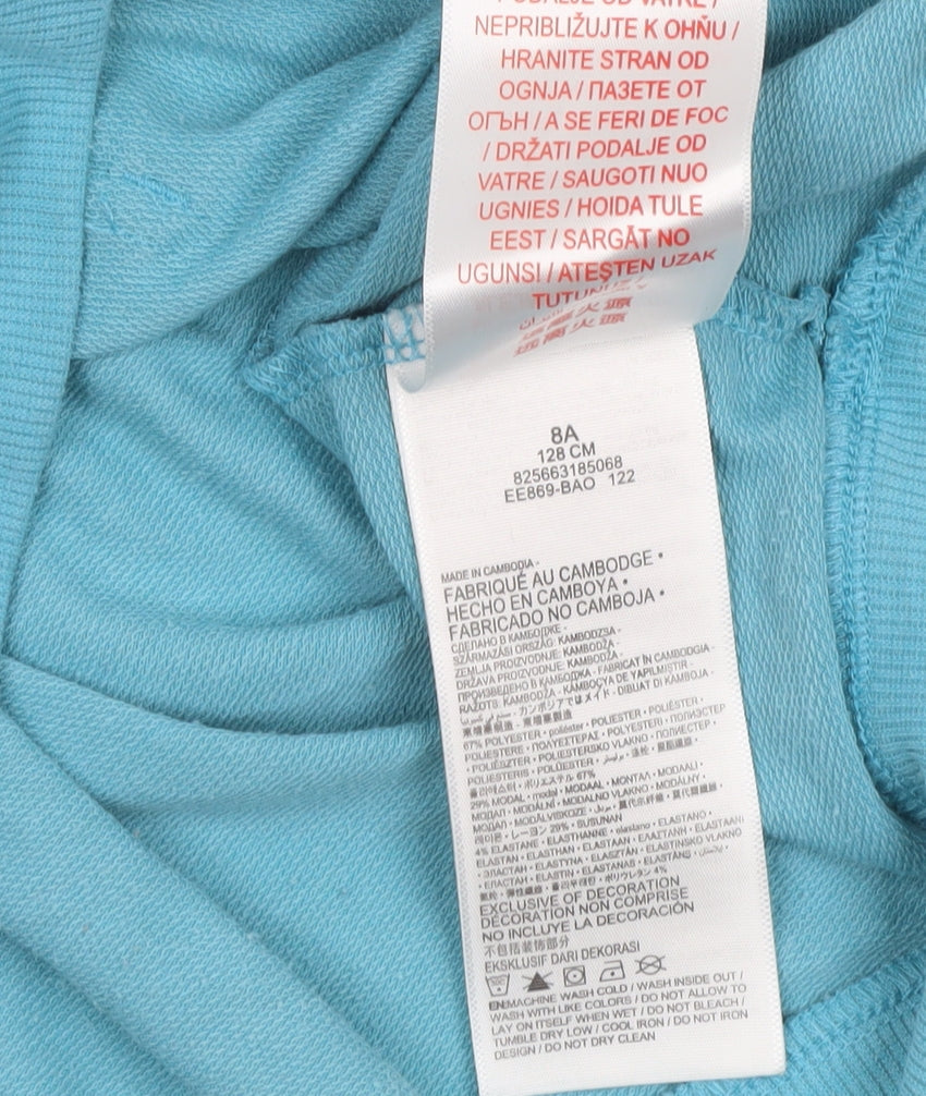 Levi's Boys Blue Pullover Hoodie Size 8 Years Cotton Blend
