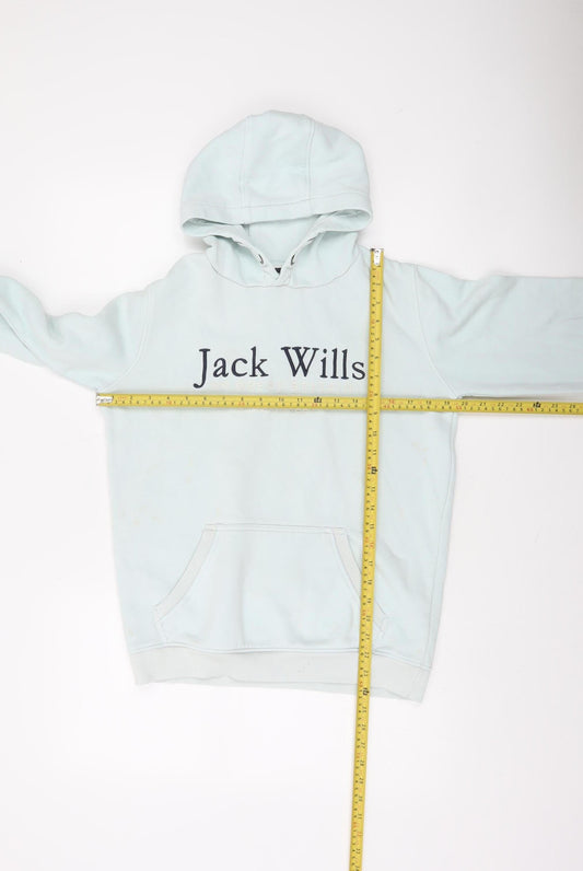 Jack Wills Boys Blue Hoodie 14-15 Years Pullover Cotton Blend Logo