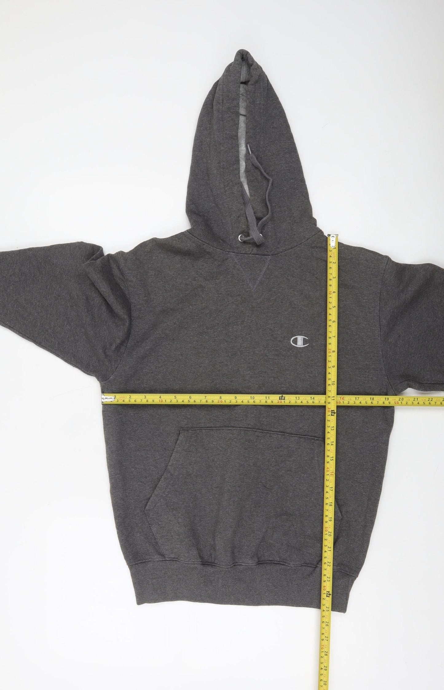 Champion Men’s Grey Pullover Hoodie Size S Regular Fit