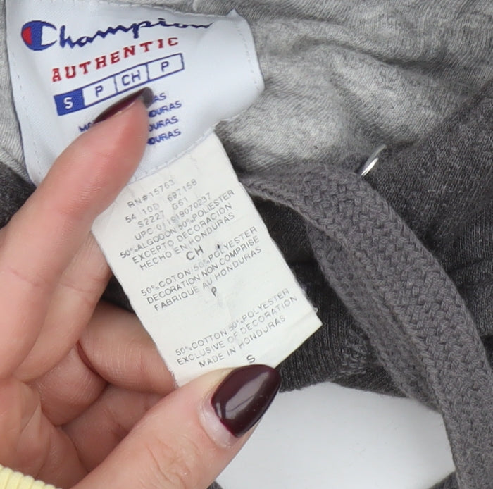 Champion Men’s Grey Pullover Hoodie Size S Regular Fit