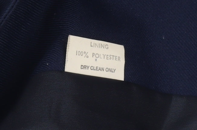 Greenwoods Women’s Navy Blue Single-Breasted Suit Jacket Size 16 Classic Fit