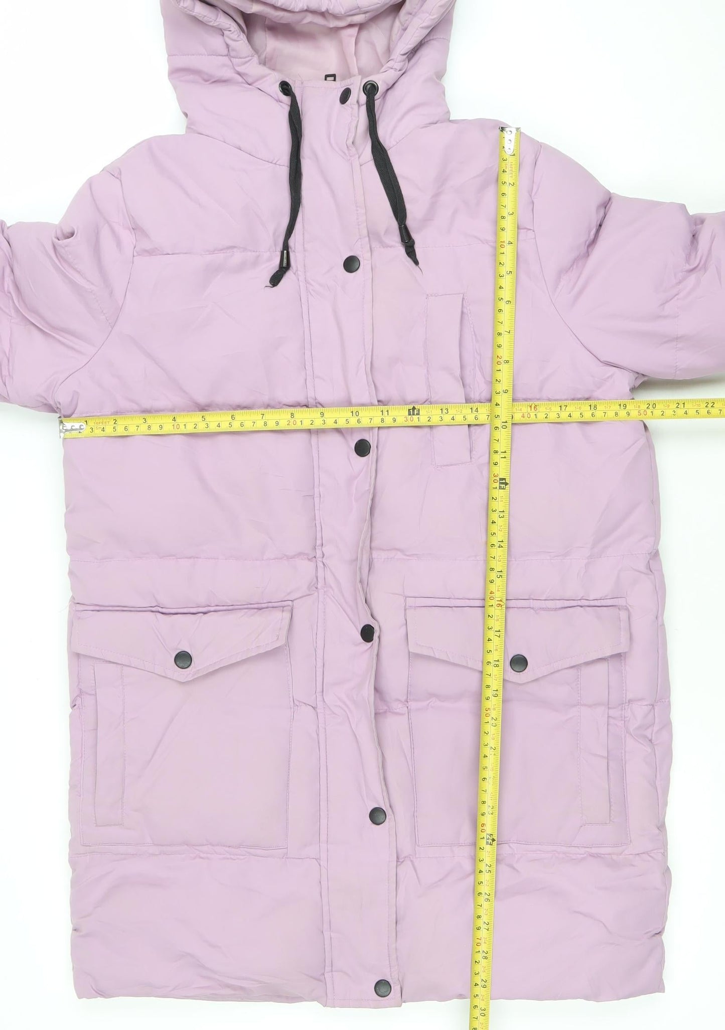 Brave Soul Women’s Pink Hooded Puffer Jacket Size 8