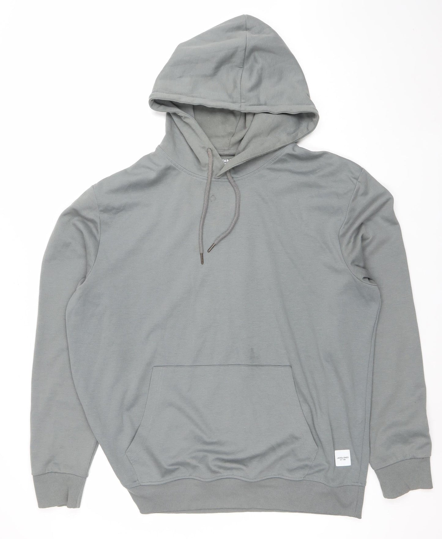 Jack & Jones Mens Grey 2XL Pullover Hoodie Sweatshirt